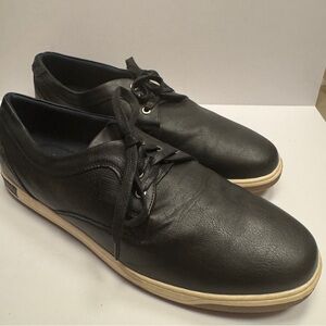 Classic Black Leather Derby Shoes